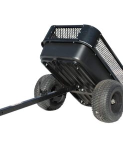 Alternative view of MOTOALLIANCE Impact Implements 1500lb Poly Tub ATV UTV Garden Tractor Heavy-Duty Utility Trailer - 15 cu. ft. Tilt Bed with Side Rails and Clean Dump 15 cu. ft. - Poly