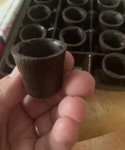 Lang's Chocolates – Dark Chocolate Liquor Cups – Dairy Free Kosher Chocolate – Gluten Free Dessert Cup – Edible Chocolate Cups for Liquor, Wine, Liqueur, Spirits – Holds 1/2 Fl Oz – 32 Piece Box 17 619Pq4nAU8L