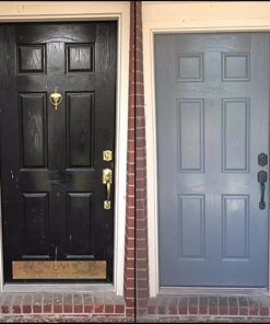 Kwikset Belleview Front Door Lock Handle and Deadbolt Set, Entry Handleset Exterior with Interior Door Knob, Venetian Bronze, Pick Resistant SmartKey Rekey Deadbolt Security Brown 49 619QRkdYPFL