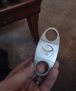 Alaska Bear® Cigar Cutter Stainless Steel Guillotine Double Cut Blade in Black Gift Pouch 33 619QywlheaL