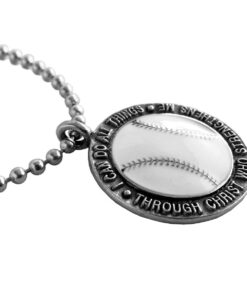 Alternative view of FORGIVEN JEWELRY Baseball Necklace I Can Do All Things Through Christ