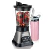 Hamilton Beach Blender for Shakes & Smoothies, 40 oz Jar & 20 oz Single Serve Travel Jar, Grey