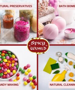 Spicy World Citric Acid 5 LB Bag | 100% Pure, Food Grade & Non-GMO | Versatile Citric Acid Powder for Cleaning, Bath Bombs, Preserving | Fine Granular | Premium Quality 5 Pound (Pack of 1) 30 619UH8EO90L 1