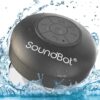 SoundBot SB510 HD Water Resistant Bluetooth Shower Speaker, Handsfree Portable Speakerphone with Built-in Mic, 6hrs of Playtime, Control Buttons and Dedicated Suction Cup for Showers (Black) Black 34 619UhCKam2L