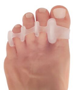 Dr. Frederick’s Original Gel Toe Spreaders - 2pcs- Gel Toe Spacers - Bunion Toe Separators - Temporary Bunion Corrector - Gel Orthotic for Overlapping Toes - For Men/Women - One Size