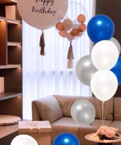 Elecrainbow 12 Inches 320 Grams Thickened White Balloons,White Party Supplies for Birthday Wedding Baby Shower Graduation Anniversary Memorial Day,100 Count 29 619VwkaoL