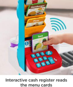 Fisher-Price Laugh & Learn Toddler Learning Toy Servin’ Up Fun Food Truck Electronic Playset With 24 Accessories For Ages 18+ Months 24 619Z45wFFDL