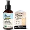 Sky Organics Organic Argan Oil for Hair, 100% Pure & Cold-Pressed USDA Certified Organic to Hydrate, Soften & Smooth, 4 fl. Oz + Ebook 44 619Z5lu1GEL