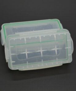 Orchidtent 4 Pieces Clear Plastic Waterproof Battery Storage Case Holder Organizer for 18650 Batteries / 16340 Batteries / CR123A batteries 19 619ZiCCNNL