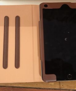 ProCase Cover for iPad Mini 4 Case, Leather Stand Folio Case for 2015 iPad Mini 4th Generation with Multiple Viewing Angles, auto Sleep/Wake, Document Card Pocket -Brown Brown 33 619cBB6kFiL