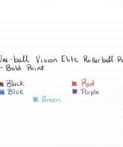 uni-ball Vision Elite Stick Roller Ball Pens, Bold Point, Purple Ink, 6 Pens 10 619cwY7qYnL