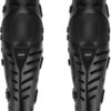 Gute Knee Pads, Black Adjustable Long Leg Sleeve Gear Crashproof Nonslip Protective Shin Guards for Motorcycle Mountain Biking-1 Pair