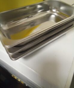 Nutrichef Professional Stainless Steel Buffet Warmer Server with 3 Trays | Portable Hot Plate Food Warmer Station for Parties & Events | Easy to Clean | 3 See-through lids | Max Temperature 175F 3 Pot 3.5 Quart 15 619gq27wZrL