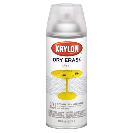 Krylon K03940000 Clear Dry Erase Aerosol Paint, 11.5 ounces 11.5 Ounce (Pack of 1)