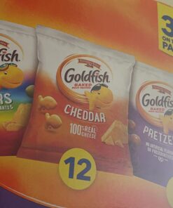 Goldfish Crackers Big Smiles Variety Pack with Cheddar, Colors, and Pretzels, Snack Packs, 30 Ct 36 619iv0eAxTL