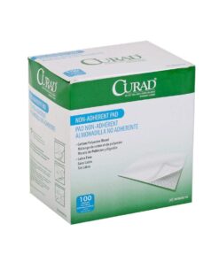 Curad Sterile Non-Adherent Pads (Pack of 100) for gentle wound dressing and absorption without sticking 12 619jNiIQL