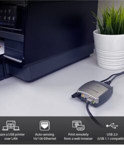 IOGEAR 1-Port USB 2.0 Print Server, GPSU21 English 17 619kk3 cSL