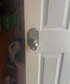 MiLocks TKK-02SN Tkk-Sn Digital Door Knob Lock with Electronic Keypad, Satin Nickel, Keypad, Keyless 25 619kquns6KL