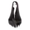 MapofBeauty 40 Inch/ 100 cm Carve Long Straight Cosplay Wig Anime Costume Party Wig (Black) Black 64 619kqv2ff2L