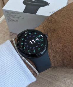 Google Pixel Watch - Android Smartwatch with Fitbit Activity Tracking - Heart Rate Tracking Watch - Matte Black Stainless Steel case with Obsidian Active band - WiFi Matte Black case w/ Obsidian Active band - WiFi 41 619ltsYEr0L