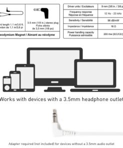 Panasonic ErgoFit Wired Earbuds, In-Ear Headphones with Dynamic Crystal-Clear Sound and Ergonomic Custom-Fit Earpieces (S/M/L), 3.5mm Jack for Phones and Laptops, No Mic - RP-HJE120-S (Silver) Silver 36 619o9J7YLwL