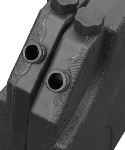 Best Choice Products 4-Piece 155lb Capacity Heavy-Duty Cantilever Offset Patio Umbrella Stand Square Base Plate Set w/Easy-Fill Spouts for Water or Sand - Black 26 619oFKMjTXS