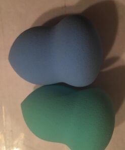 Essencell Cosmetic Pro Makeup Blender Sponges 2pc Pack - Easily Blend Liquid Foundation,Highlight and Contour-Flawless Sponge Applicator 2 Count (Pack of 1) 30 619ozv 62oL