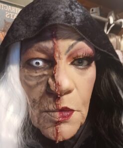 Mehron Makeup 3-D Gel | Gelatin Special Effects Makeup | Halloween FX Makeup & Scarring Gel | Fake Skin for Stage, Screen, Theater, Cosplay, and Halloween (2 oz) (Fleshtone) 2 Ounce (Pack of 1) Fleshtone 27 619pyeC7Y4L