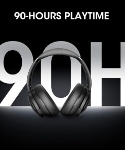 DOQAUS 𝐔𝐩𝐠𝐫𝐚𝐝𝐞𝐝 Bluetooth Headphones Over Ear, 90H Playtime Bluetooth 5.3 Wireless Headphones 3 EQ Modes, Built-in HD Mic, HiFi Stereo Sound,Deep Bass,Memory Foam Ear Cups for Phone/PC Black 30 619rHStgxCL