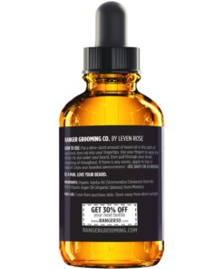 Leven Rose Beard Oil for Men and Beard Softener 100% Pure Natural for Bearded Men, Mustaches, and Moisturized Skin 1 oz by Ranger Grooming Co 21 619tud56zAL