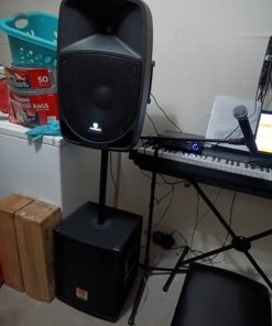 Rockville SBG1128 12" 600 Watt Passive Pro DJ Subwoofer, MDF Cabinet/Pole Mount 12 inch 8 Ohm 17 619u6kBDCNL