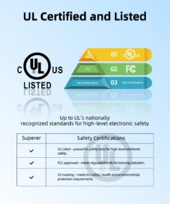 Alternative view of 45W UL Listed AC Charger Fit for Asus Vivobook 15 F512JA F512J F512DA F512D F512FA F512F F512 C202S C202SA C202 F510U F510UA F510QA F510Q F510 Laptop Power Supply Adapter Cord