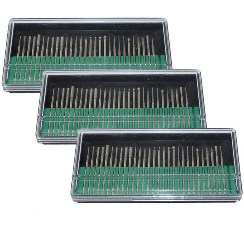 Catalog 9 PHYHOO Diamond Burr Bits 2.35MM Diamond Drill Bit Glass Small Pipe Deburring Rotary Tool Accessories 90 Pieces