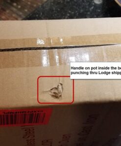 Lodge 4.5 Quart Enameled Cast Iron Dutch Oven with Lid – Dual Handles – Oven Safe up to 500° F or on Stovetop - Use to Marinate, Cook, Bake, Refrigerate and Serve – Island Spice Red 36 61A0hoy qL