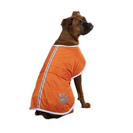 Zack & Zoey Nor'easter Blanket Coat for Dogs, 20" Large, Orange 1 L (Neck: 17", Girth: 28", Back: 20")