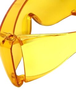 Calabria 3000 Large Square FitOver Safety Glasses with 100% UV Protection Yellow 12 61A4vMzFpPL