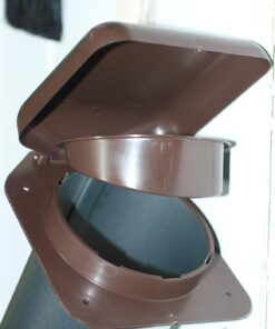 Alternative view of P Tec Products Low Profile Vent Brown