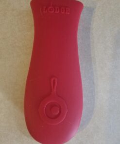 Lodge Silicone Hot Handle Holder - Red Heat Protecting Silicone Handle Cast Iron Skillets with Keyhole Handle 26 61AA16 7E9L 1