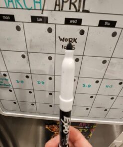 EXPO Low Odor Dry Erase Markers, Fine Tip, Black, 4 Count 4 Count Black 33 61ACYOwrhL