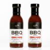 Loubier Gourmet: BBQ Sauce - Natural BBQ Sauce - 14.8 oz - All Natural and Unique Flavors - Delicious Glaze For Any Meat - Gluten Free - Made in the USA Hot BBQ Sauce 2 Pack