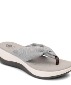 Clarks Women's Arla Glison Flip-Flop 9 Grey Heather Fabric 10 61ADPNP8VvS