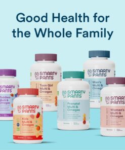 SmartyPants Multivitamin for Men, Gummies: Omega 3 Fish Oil (EPA/DHA), Methylfolate, CoQ10, Vitamin D3, C, Vitamin B12, B6, Vitamin A, K & Zinc for Immune Support, 180 Gummies (30 Day Supply) 34 61ADTSv5s3L
