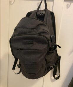 Tzowla Travel Laptop Backpack Water Resistant Anti-Theft Bag with USB Charging Port and Lock 15.6 Inch Computer Business Backpacks for Women Men Work College Gift,Casual Daypack 15.6inch A-black 41 61AFewCuKjL