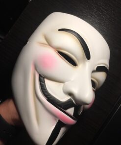 NEVLANTII V for Vendetta Guy Fawkes Mask Quality Anonymous Mask Halloween Costume Hackers Mask Cosplay Party Mask One Size 45 61AHgASInL
