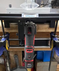 Dremel 231 Portable Rotary Tool Shaper and Router Table- Woodworking Attachment Perfect for Sanding, Shaping, and Trimming Edges 35 61AJ6CumNL