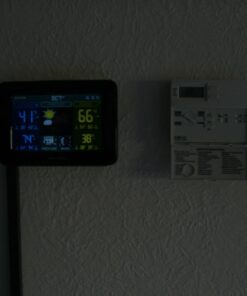 AcuRite 02027A1 Color Weather Station with High Low Temperature and Humidity with Moon Phase, Dark Themed (02027A), Black Display 40 61AK n0XISL