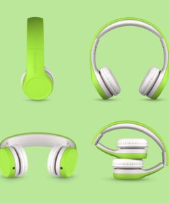 LilGadgets Connect+ Kids Headphones Wired with Microphone, Volume Limiting for Safe Listening, Adjustable Headband, Cushioned Earpads for Comfort, School Headphones for Kids, Green 24 61AKE6Zs91L