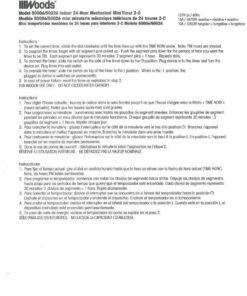 Alternative view of Woods 50006 50006WD Indoor 24-Hour Mechanical Outlet Timer,30 Minute Intervals, Ideal for Automation Holiday Decorations and Christmas Lights, 2 Pack, 2-Pack, Multi, 2