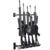 Hold Up Displays - Gun Rack and Rifle Storage Holds 6 Winchester Remington Ruger Firearms and More - Heavy Duty Steel - Made in The USA 1 Pack 71 61ALBB5zXL