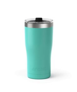 Alternative view of Arctic Tumblers | 20 oz Matte Turquoise Insulated Tumbler with Straw & Cleaner - Retains Temperature up to 24hrs - Non-Spill Splash Proof Lid, Double Wall Vacuum Technology, BPA Free & Built to Last 20 oz Tumbler Matte Turquoise Powder Coat